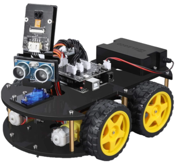 An Elegoo Smart Robot, as seen from the user's perspective.